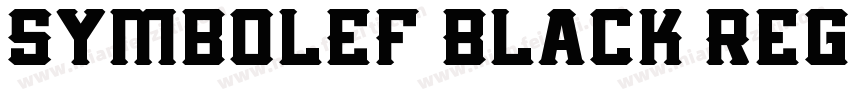 SymbolEF Black Regul字体转换